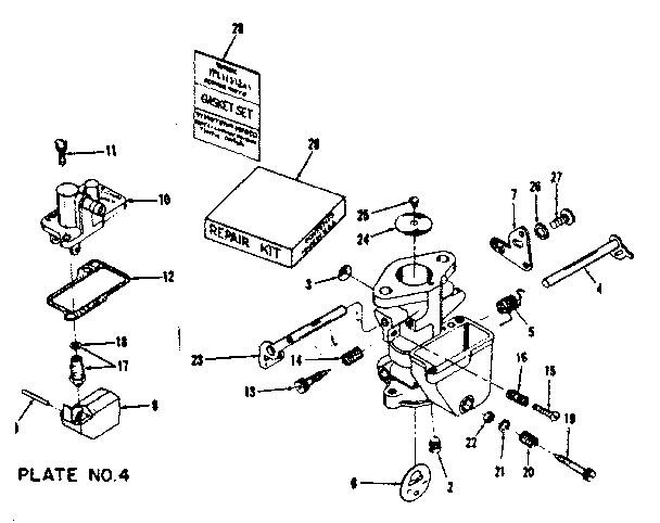 Carburetor no. 29636