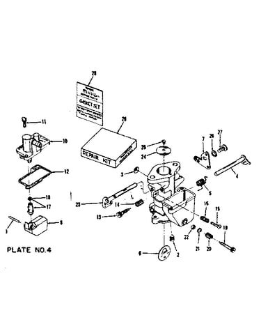 Carburetor no. 29636