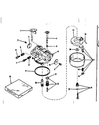 Carburetor no. 29168 (lmg-132)