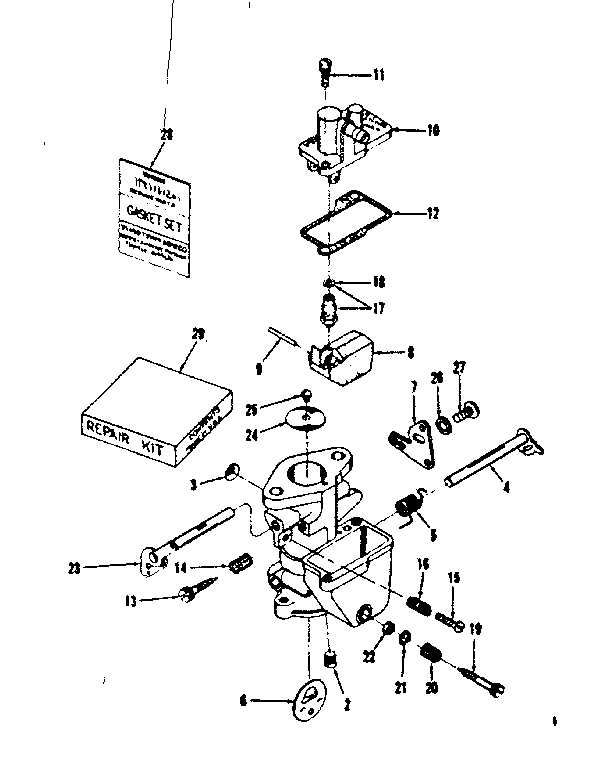 Carburetor no. 29636