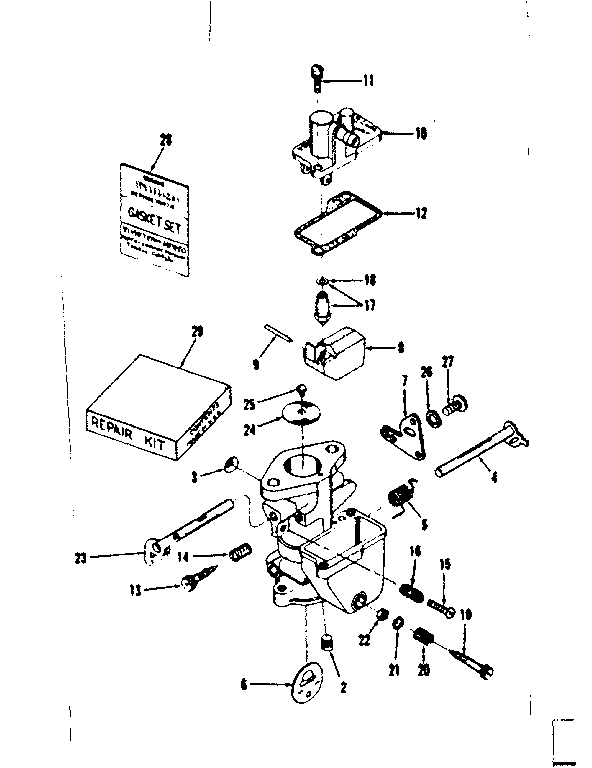 Carburetor no. 29636
