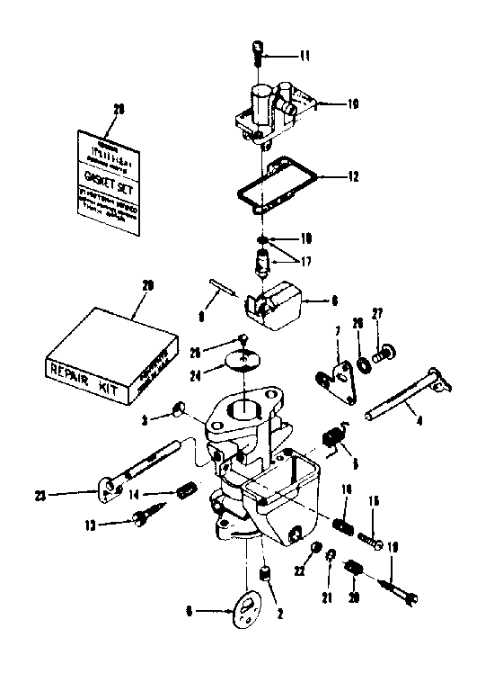 Carburetor no. 29636