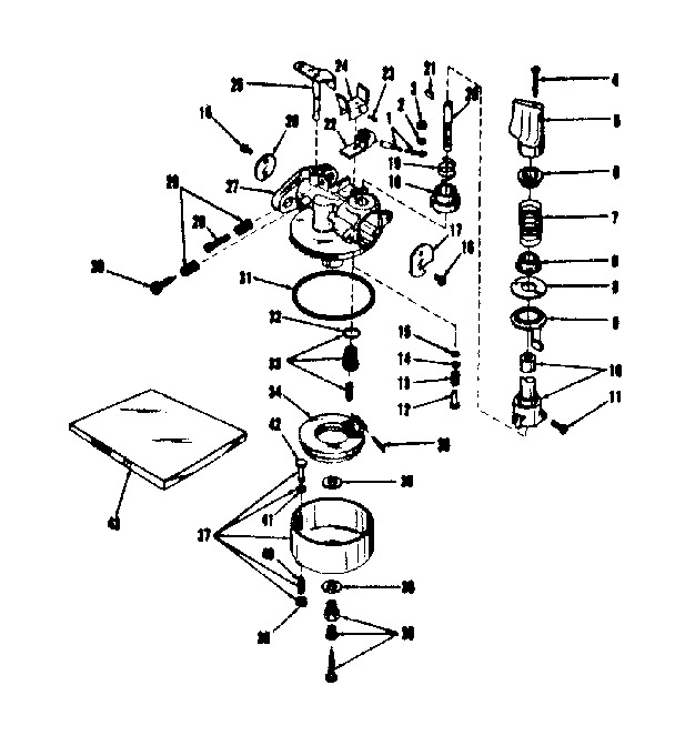 Carburetor and speed control