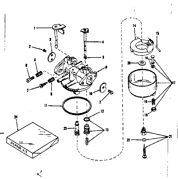 Carburetor no. 29168 (lmg-132)