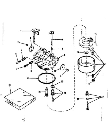 Carburetor no. 29168 (lmg-132)