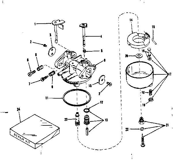 CARBURETOR NO.29168 (LMG-132)