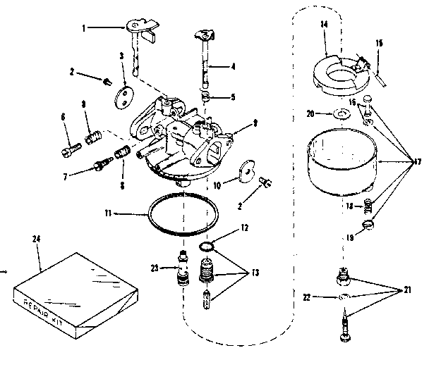 Carburetor no. 29168 (lmg-132)