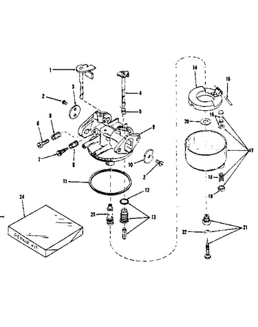 Carburetor no. 29168 (lmg-132)