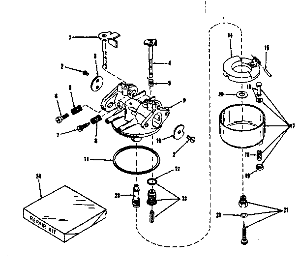 Carburetor no. 29168 (lmg-132)