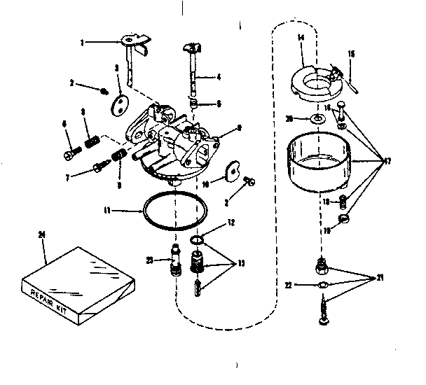 Carburetor no. 29168 (lmg-132)