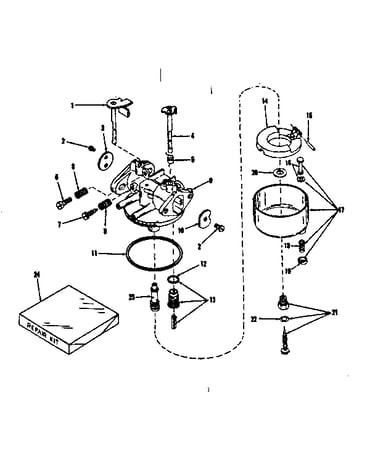 Carburetor no. 29168 (lmg-132)