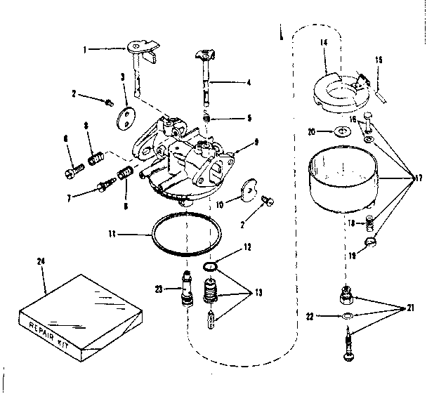 Carburetor no. 29168 (lmg-132)