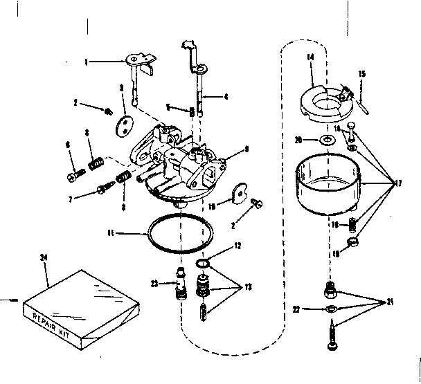 Carburetor no. 29505 (lmg-141)