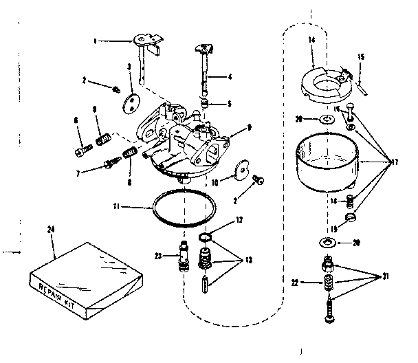 Carburetor no. 29993 (lmg-154)