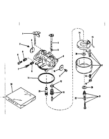 Carburetor no. 29993 (lmg-154)
