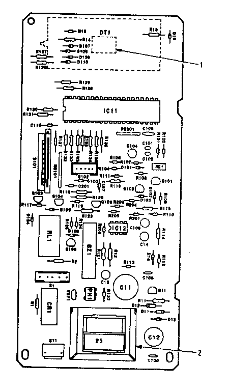 POWER AND CONTROL CIRCUIT BOARD (PART NO. 13703)