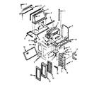 Kenmore 5648775380 grill and duct parts-b diagram