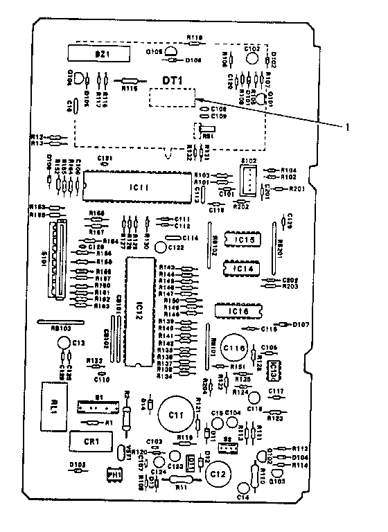 Power and control circuit board (part no. 14171)