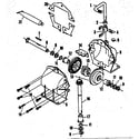 Craftsman 1318151 gear case assembly (no. 54635) diagram