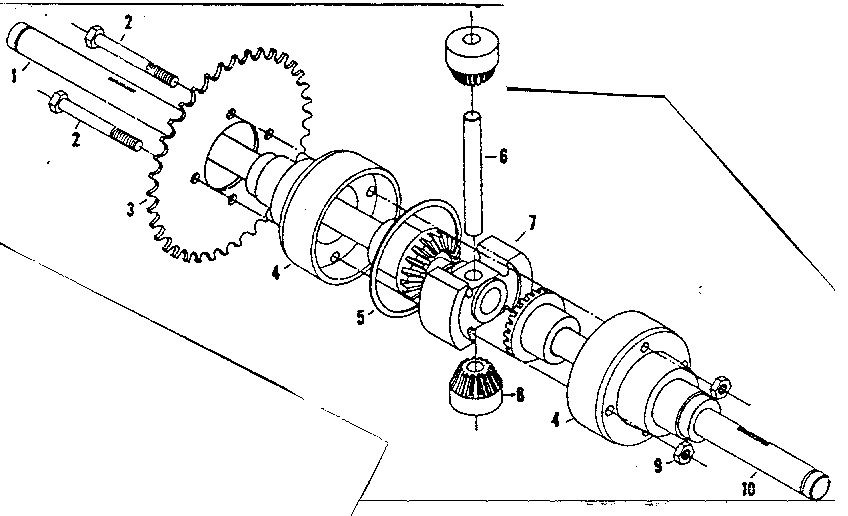 DIFFERENTIAL & AXLE ASSEMBLY NO. 55700