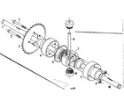 Craftsman 1318210 differential & axle assembly no. 55700 diagram