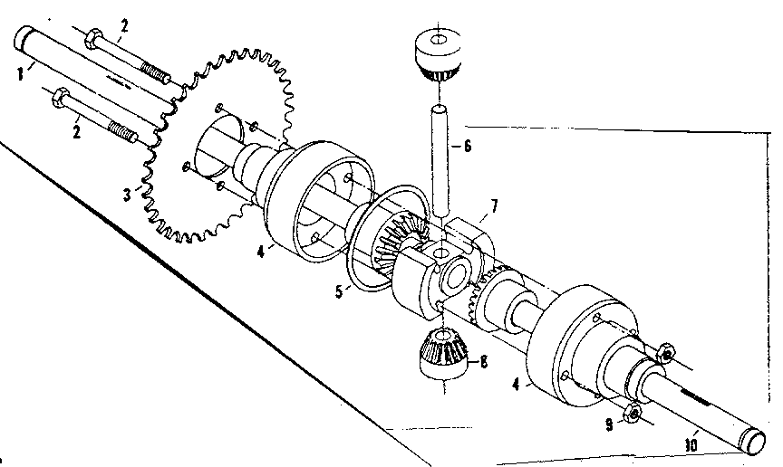 DIFFERENTIAL & AXLE ASSEMBLY NO. 55700