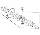 Craftsman 1318221 differential & axle assembly no. 55700 diagram