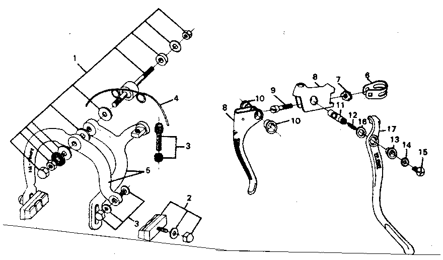 Side pull caliper brake