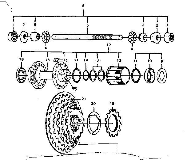 Rear hub