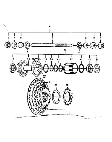 Rear hub