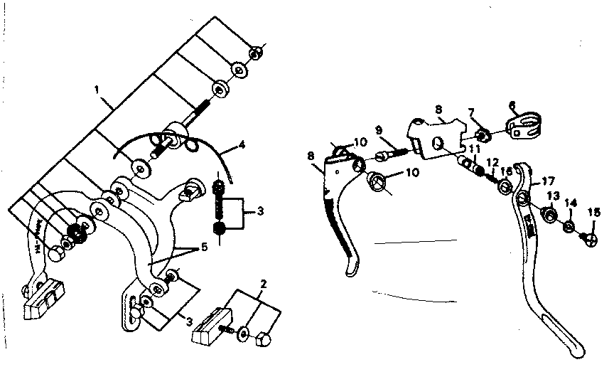 Side pull caliper brake