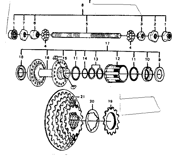 Rear hub