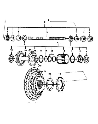 Rear hub