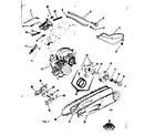 Craftsman 91762811 engine/chain and guide bar diagram