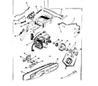 Craftsman 91763201 engine/chain and guide bar diagram