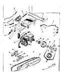 Engine/chain and guide bar