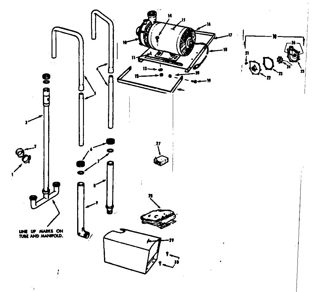 Sears swimming pool with pontoons