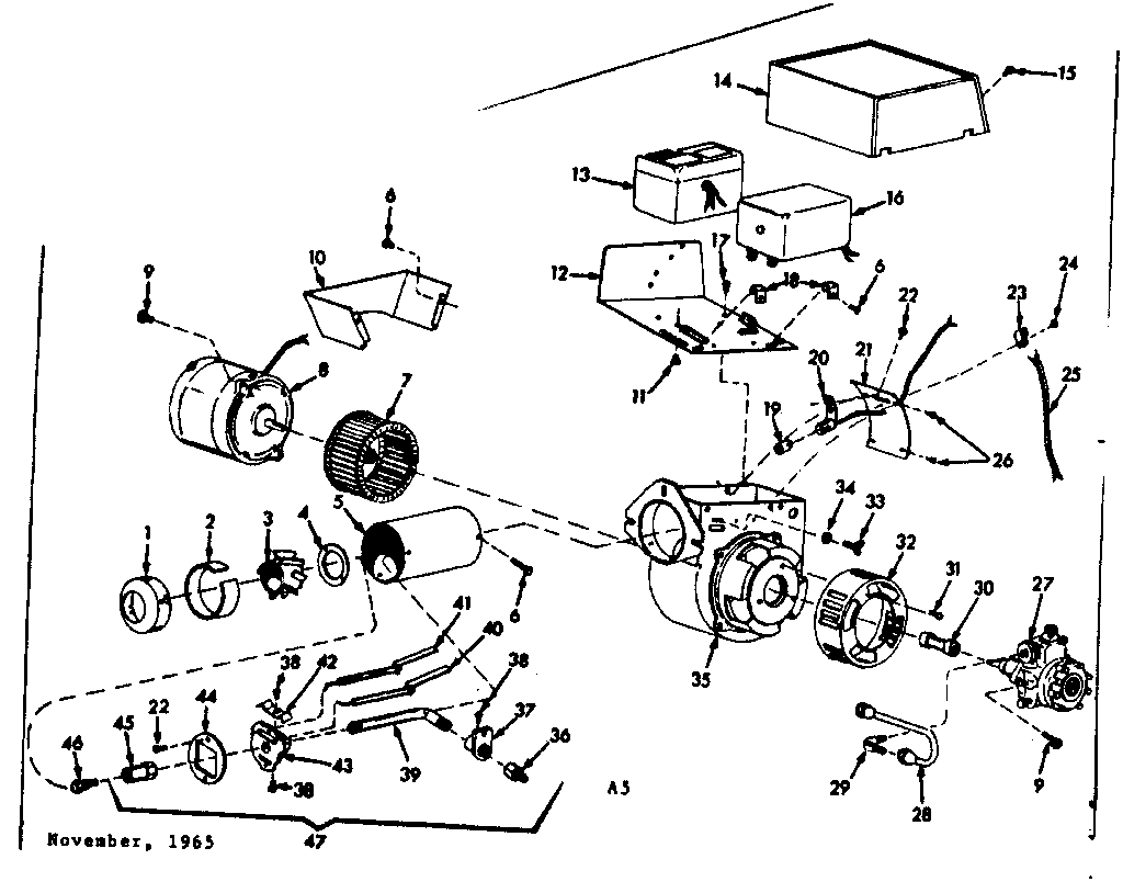 Oil burner assembly