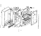 Kenmore 1066651002 cabinet parts diagram
