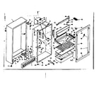 Kenmore 1066651003 cabinet parts diagram