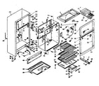 Kenmore 1066653020 cabinet parts diagram