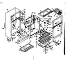 Kenmore 1066653022 cabinet parts diagram