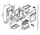 Kenmore 1066653300 cabinet parts diagram