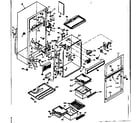 Kenmore 1066654022 cabinet parts diagram