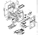 Kenmore 1066654120 cabinet parts diagram