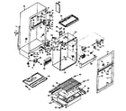 Kenmore 1066654210 cabinet parts diagram
