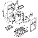 Kenmore 1066654210 cabinet parts diagram