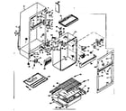 Kenmore 1066654201 cabinet parts diagram
