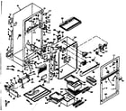 Kenmore 1066654642 cabinet parts diagram