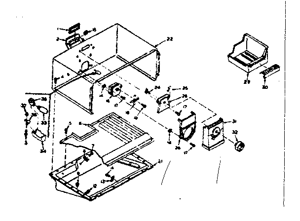 Freezer section parts
